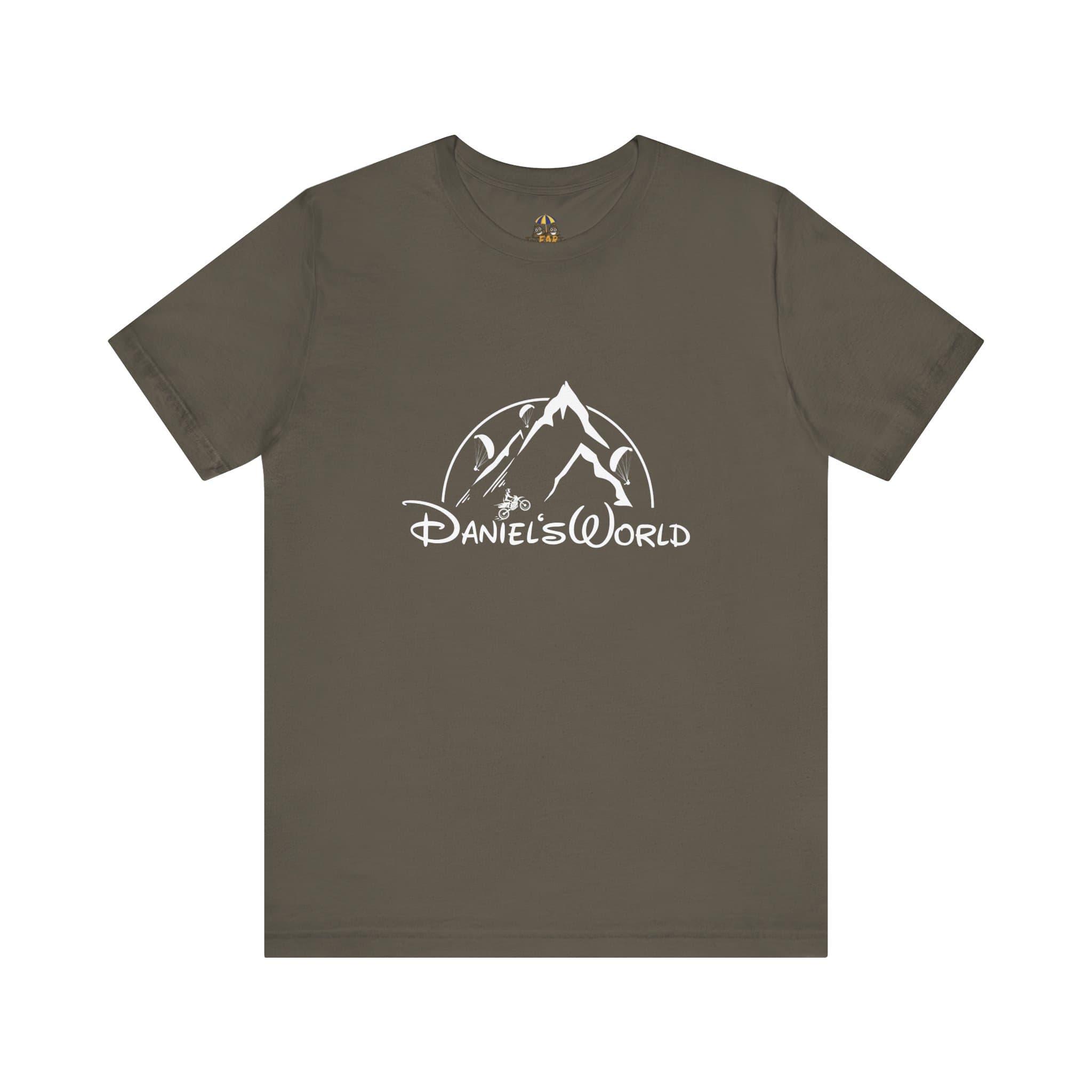 Daniel's world in white Unisex Jersey Short Sleeve Tee