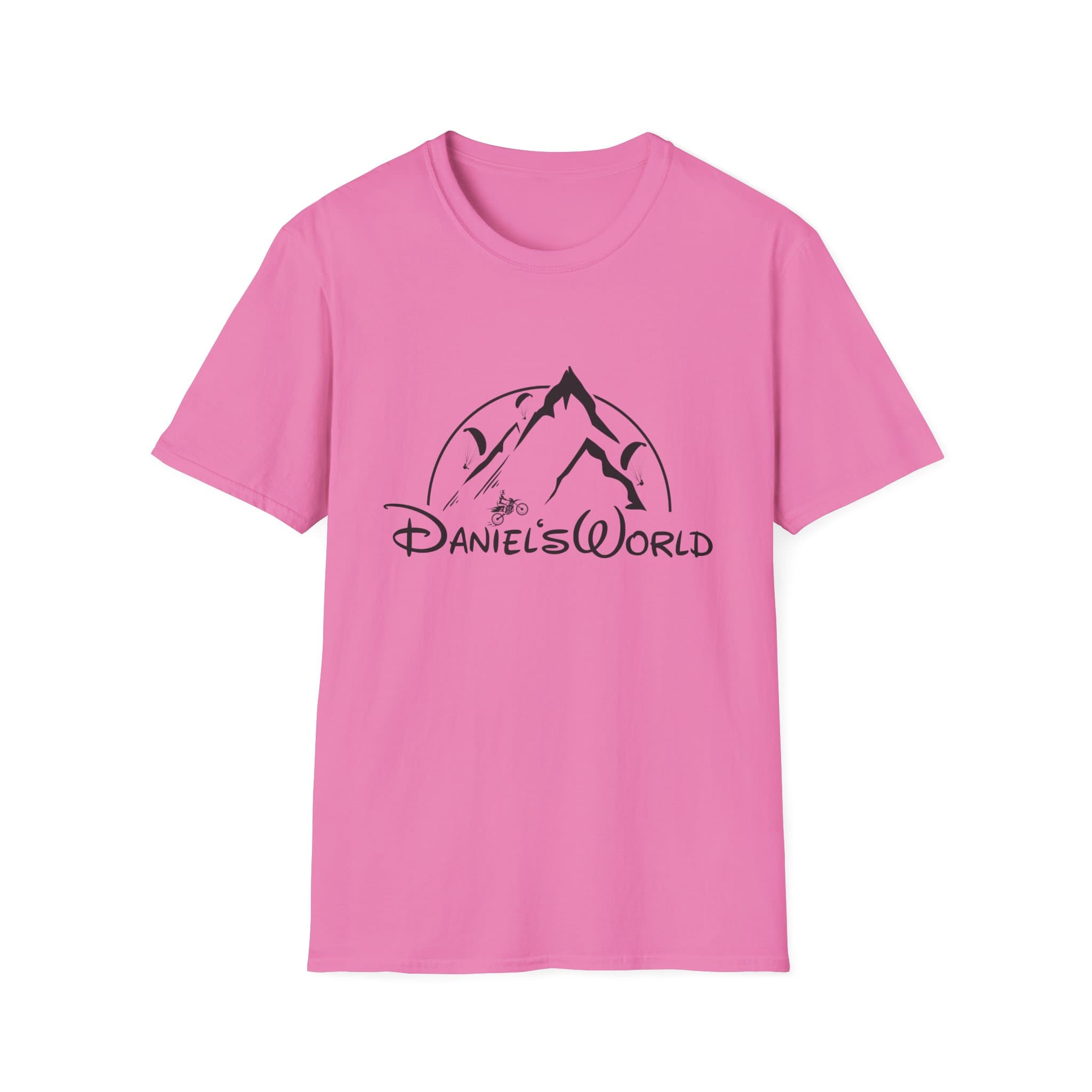 Daniel's World in black - Unisex Soft style T-Shirt, image 1